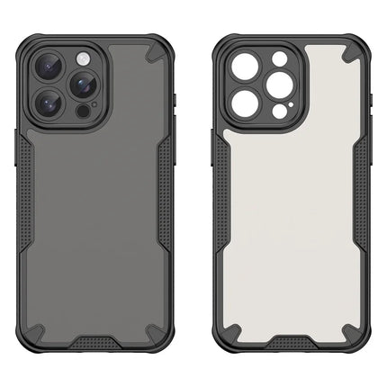 Armor Series For iPhone 15 Pro Case PC+TPU Semi-Transparent Frosted Finish Protective Phone Cover