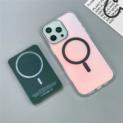 For iPhone 16 Pro Max Case Compatible with MagSafe Aurora Design TPU+PC Phone Cover