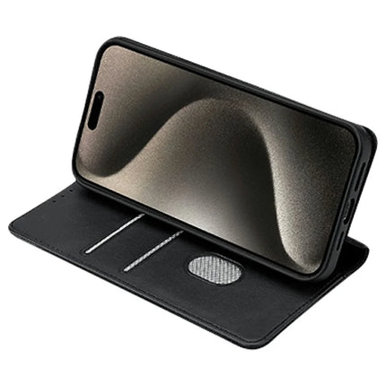For iPhone 15 Pro Max Leather Case Wallet Stand Phone Cover with RFID Blocking