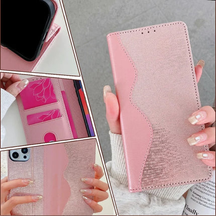 For iPhone 15 Pro Max Leather Case Wallet Stand Phone Cover with RFID Blocking