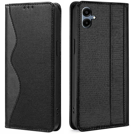 For Samsung Galaxy A05 4G Leather Case Wallet Stand Phone Cover with RFID Blocking - Black