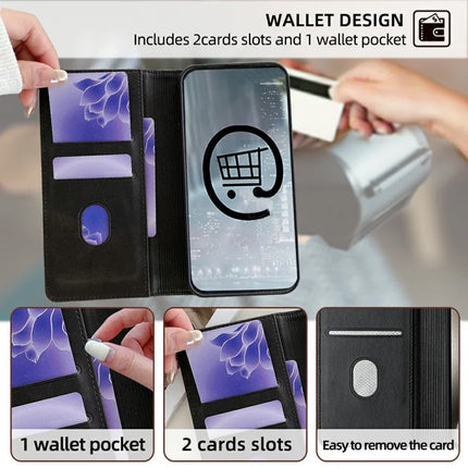 For Samsung Galaxy A05 4G Leather Case Wallet Stand Phone Cover with RFID Blocking
