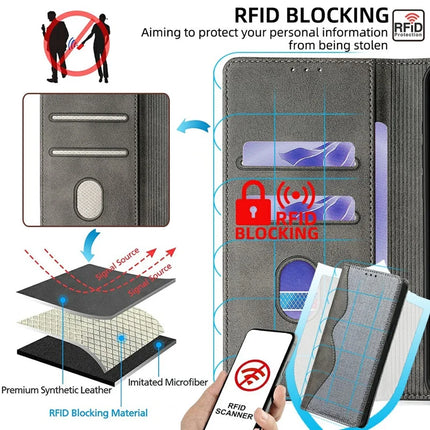 For Samsung Galaxy A05 4G Leather Case Wallet Stand Phone Cover with RFID Blocking