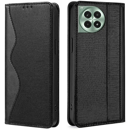 For OnePlus Ace 3 Pro 5G Leather Case Wallet Stand Phone Cover with RFID Blocking - Black