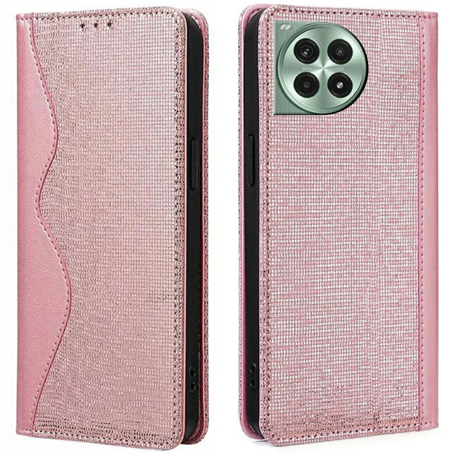 For OnePlus Ace 3 Pro 5G Leather Case Wallet Stand Phone Cover with RFID Blocking - Rose Gold
