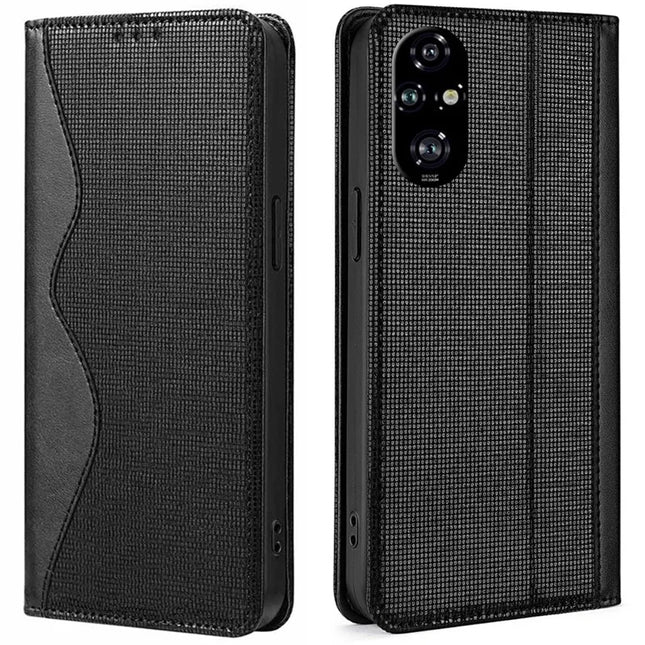For Honor 200 Pro 5G Leather Case Wallet Stand Phone Cover with RFID Blocking - Black