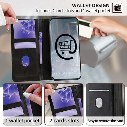 For Honor 200 Pro 5G Leather Case Wallet Stand Phone Cover with RFID Blocking