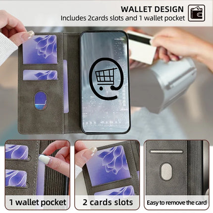 For Honor 200 Pro 5G Leather Case Wallet Stand Phone Cover with RFID Blocking