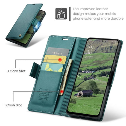 For Oppo Reno12 5G (Global) Case CASEME 023 Series RFID Blocking Glossy Stand Phone Cover