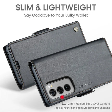 For Oppo Reno12 5G (Global) Case CASEME 023 Series RFID Blocking Glossy Stand Phone Cover