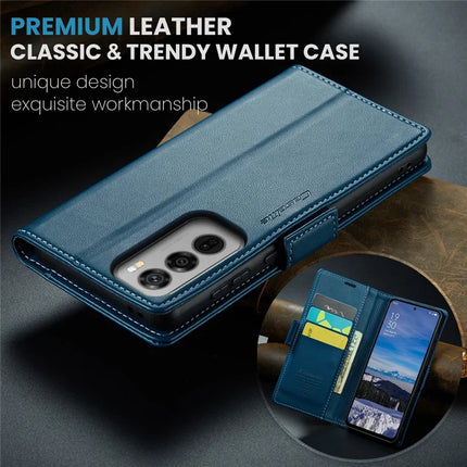 For Oppo Reno12 5G (Global) Case CASEME 023 Series RFID Blocking Glossy Stand Phone Cover