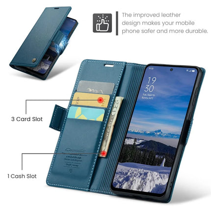 For Oppo Reno12 5G (Global) Case CASEME 023 Series RFID Blocking Glossy Stand Phone Cover