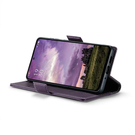 For Oppo Reno12 5G (Global) Case CASEME 023 Series RFID Blocking Glossy Stand Phone Cover