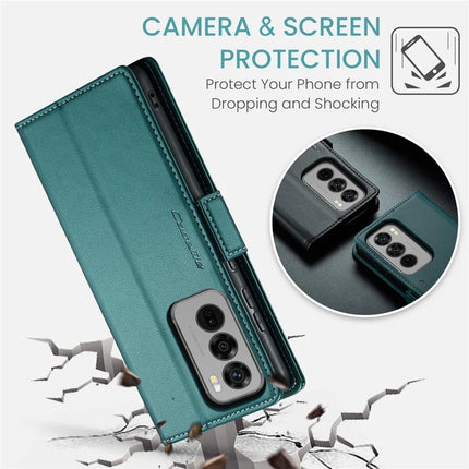 For Oppo Reno12 Pro 5G (Global) Case CASEME 023 Series RFID Blocking Glossy Stand Phone Cover