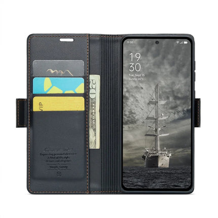 For Oppo Reno12 Pro 5G (Global) Case CASEME 023 Series RFID Blocking Glossy Stand Phone Cover