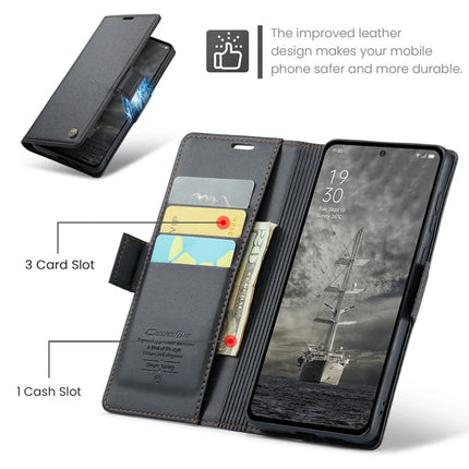 For Oppo Reno12 Pro 5G (Global) Case CASEME 023 Series RFID Blocking Glossy Stand Phone Cover
