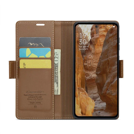 For Oppo Reno12 Pro 5G (Global) Case CASEME 023 Series RFID Blocking Glossy Stand Phone Cover