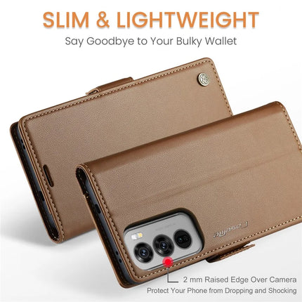For Oppo Reno12 Pro 5G (Global) Case CASEME 023 Series RFID Blocking Glossy Stand Phone Cover