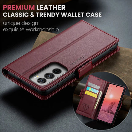 For Oppo Reno12 Pro 5G (Global) Case CASEME 023 Series RFID Blocking Glossy Stand Phone Cover