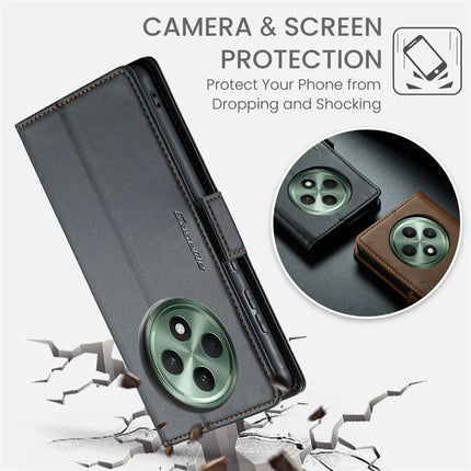 For Oppo Reno12 F 5G Case CASEME 023 Series RFID Blocking Glossy Stand Phone Cover