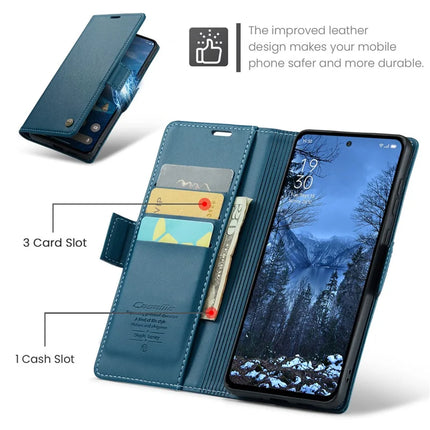 For Oppo Reno12 F 5G Case CASEME 023 Series RFID Blocking Glossy Stand Phone Cover