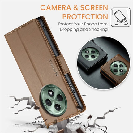 For Oppo Reno12 F 5G Case CASEME 023 Series RFID Blocking Glossy Stand Phone Cover