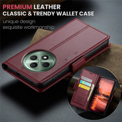 For Oppo Reno12 F 5G Case CASEME 023 Series RFID Blocking Glossy Stand Phone Cover