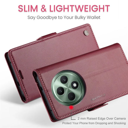 For Oppo Reno12 F 5G Case CASEME 023 Series RFID Blocking Glossy Stand Phone Cover