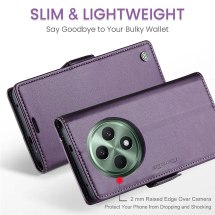 For Oppo Reno12 F 5G Case CASEME 023 Series RFID Blocking Glossy Stand Phone Cover