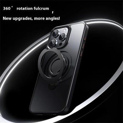 For iPhone 13 Pro Max Case Compatible with MagSafe Kickstand Matte PC+TPU Phone Cover with Silicone Ring