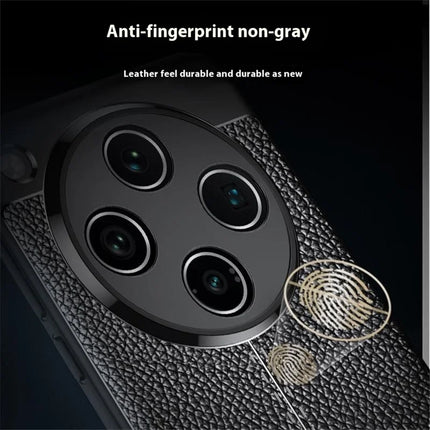 For Oppo Find X8 5G Case Litchi Texture TPU Flexible Phone Cover, Black