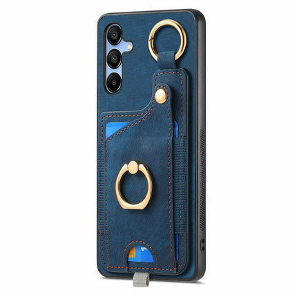For Samsung Galaxy A16 4G / 5G Case Card Slots Leather+TPU Phone Cover with Ring Buckle