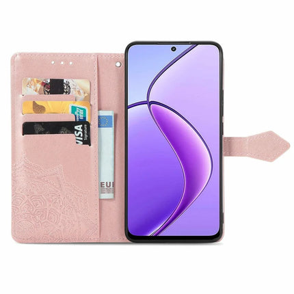 For Oppo F27 5G Wallet Case Mandala Flower Leather Phone Cover Stand View