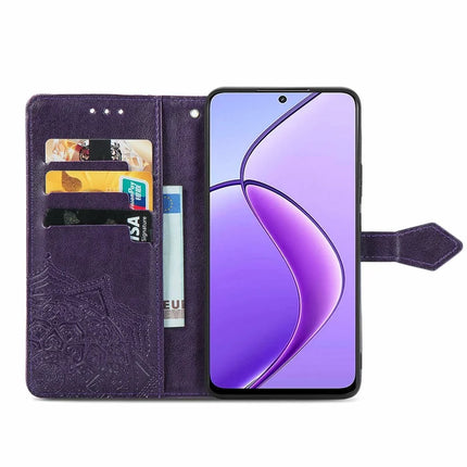 For Oppo F27 5G Wallet Case Mandala Flower Leather Phone Cover Stand View
