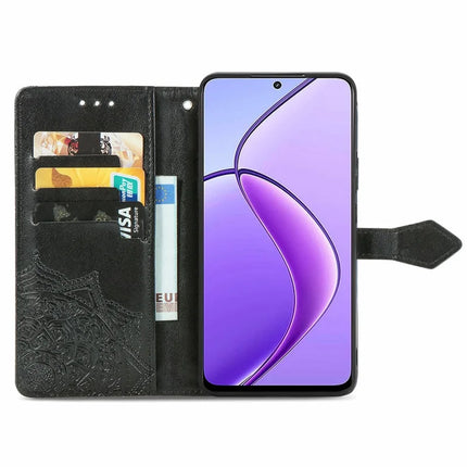 For Oppo F27 5G Wallet Case Mandala Flower Leather Phone Cover Stand View