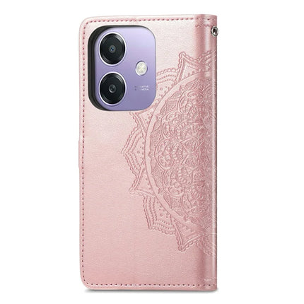 For Oppo A3x 5G Wallet Case Mandala Flower Leather Phone Cover Stand View