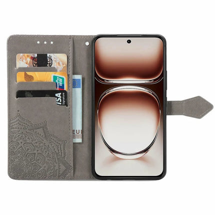 For Oppo A3x 5G Wallet Case Mandala Flower Leather Phone Cover Stand View