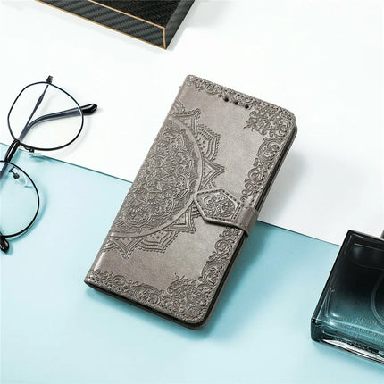 For Oppo A3x 5G Wallet Case Mandala Flower Leather Phone Cover Stand View