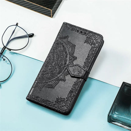 For Oppo A3x 5G Wallet Case Mandala Flower Leather Phone Cover Stand View
