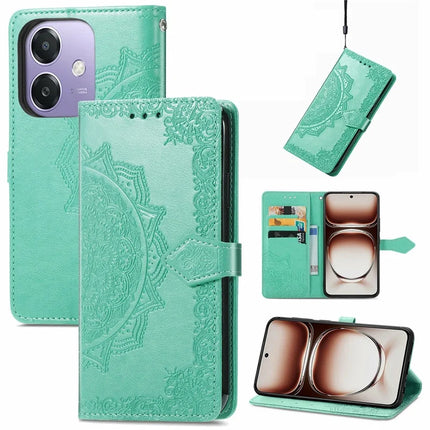 For Oppo A3x 5G Wallet Case Mandala Flower Leather Phone Cover Stand View