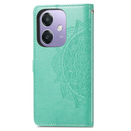 For Oppo A3x 5G Wallet Case Mandala Flower Leather Phone Cover Stand View