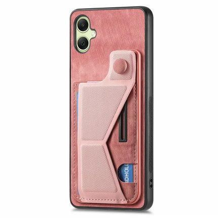 For Samsung Galaxy A06 Case Retro Leather Back Cover Card Slot Side Kickstand