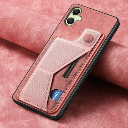 For Samsung Galaxy A06 Case Retro Leather Back Cover Card Slot Side Kickstand