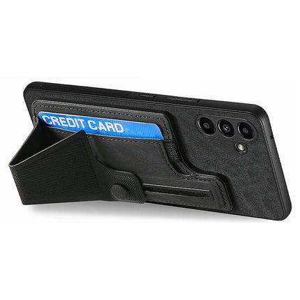 For Samsung Galaxy A06 Case Retro Leather Back Cover Card Slot Side Kickstand
