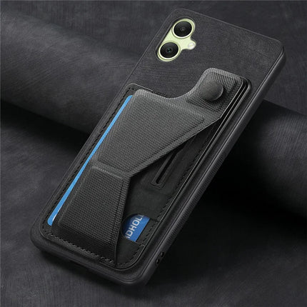 For Samsung Galaxy A06 Case Retro Leather Back Cover Card Slot Side Kickstand