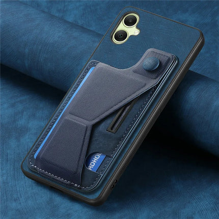 For Samsung Galaxy A06 Case Retro Leather Back Cover Card Slot Side Kickstand