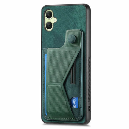 For Samsung Galaxy A06 Case Retro Leather Back Cover Card Slot Side Kickstand