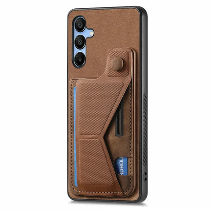 For Samsung Galaxy A16 4G / 5G Case Retro Leather Back Cover Card Slot Side Kickstand