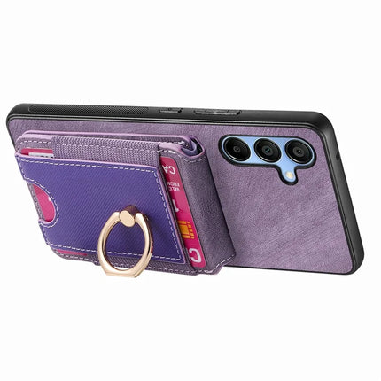 For Samsung Galaxy A16 4G / 5G Case with Detachable Card Holder Kickstand Leather Back Cover