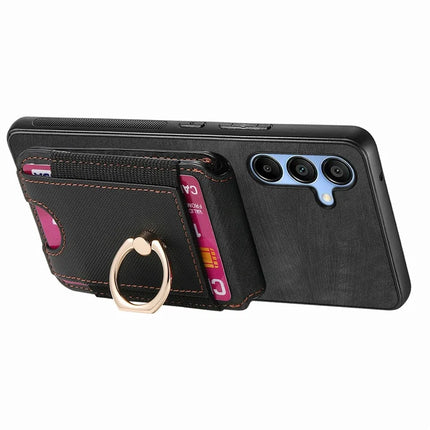 For Samsung Galaxy A16 4G / 5G Case with Detachable Card Holder Kickstand Leather Back Cover